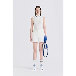 MESH SLEEVELESS SLIM POLO(WOMEN)-a
