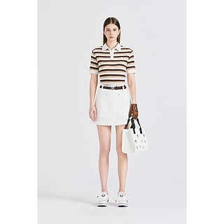 CROCHET STRIPED POLO(WOMEN)-a