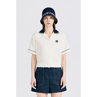 GRAPHIC WOVEN SHIRT(WOMEN)-a