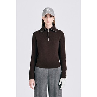 CASHMERE QUARTER ZIP SWEATER(WOMEN)					 					 					-a