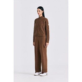 CABLE KNIT PULLOVER (SLEEVELESS SET)(WOMEN) -a