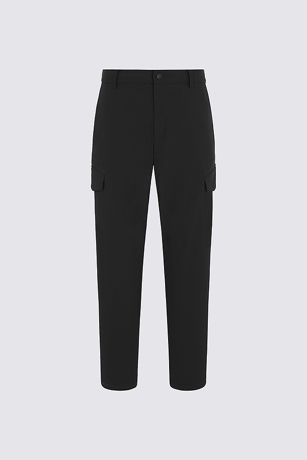 TAPERED ELASTIC WAIST PANT(MEN)_BLACK-a
