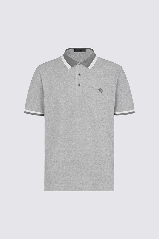 COLLECTION PIQUÉ POLO(MEN)_GREY-a