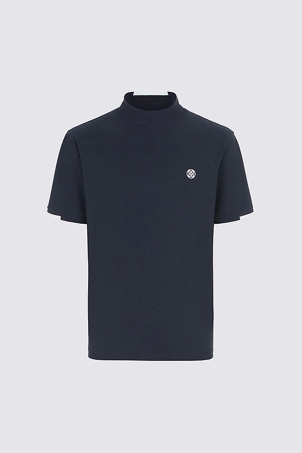 OVER FIT MOCKNECK T-SHIRT(MEN)_NAVY-a