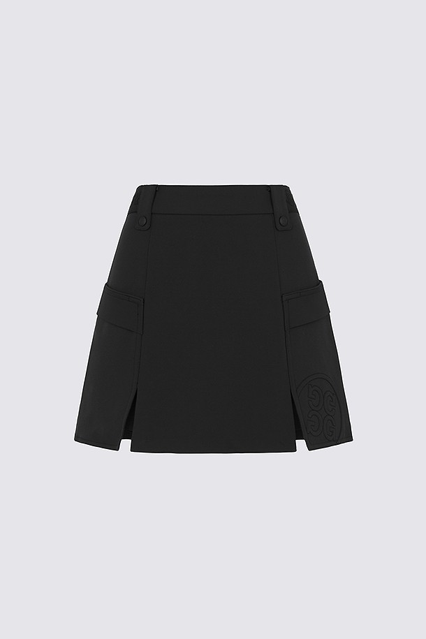 POCKET SLIT CULOTTES(WOMEN)					 					 					_BLACK-a