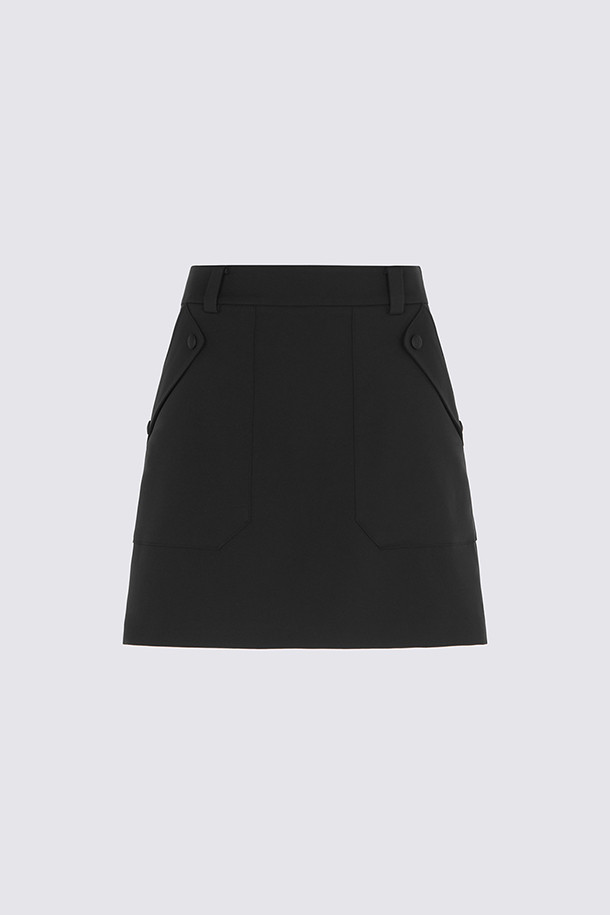SEMI A-LINE SKORT(WOMEN)_BLACK-a
