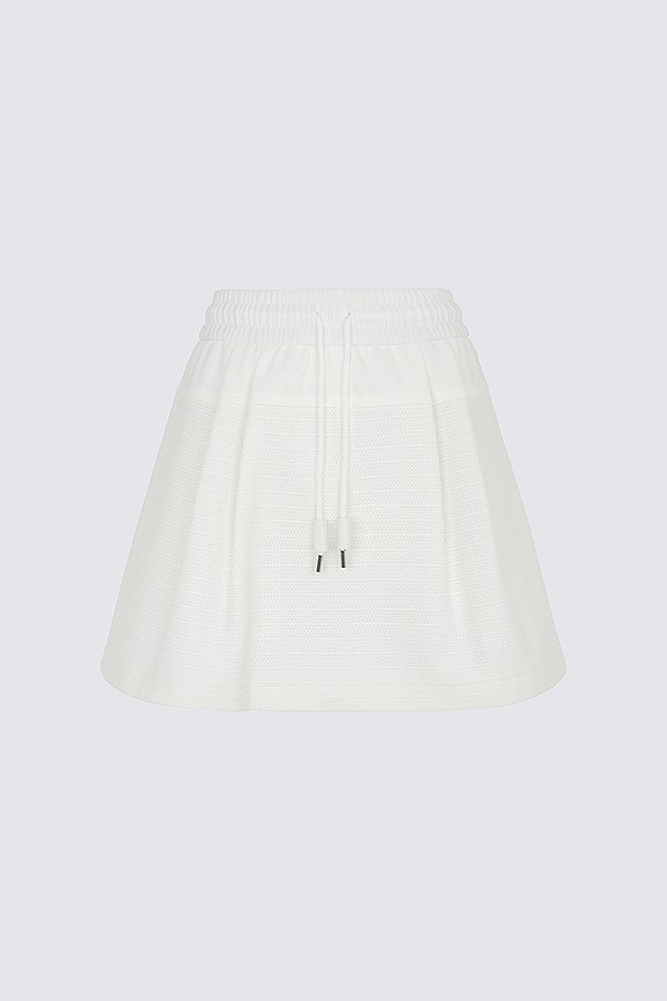 지포어-WOMEN APPAREL-HYBRID FABRIC SKIRT(WOMEN)					 					 					