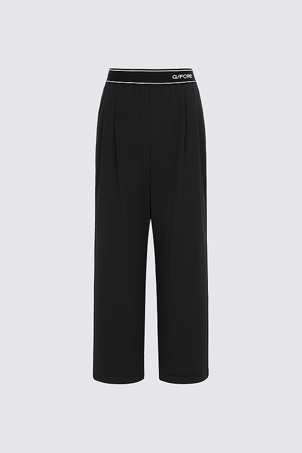 지포어-WOMEN APPAREL-ELASTIC WAIST WIDE LEG PANT(WOMEN)