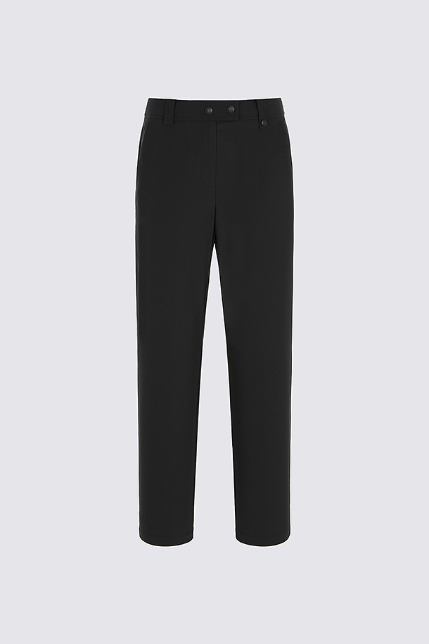 TRICOT STRAIGHT LEG PANT(WOMEN)_BLACK-a