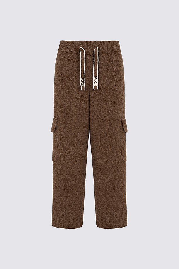 지포어-WOMEN APPAREL-KNIT WIDE LEG PANT(WOMEN)					 					 					