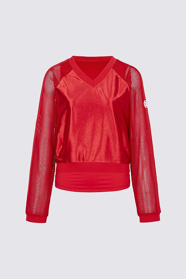 지포어-WOMEN APPAREL-MESH LAYERED T-SHIRT(WOMEN)