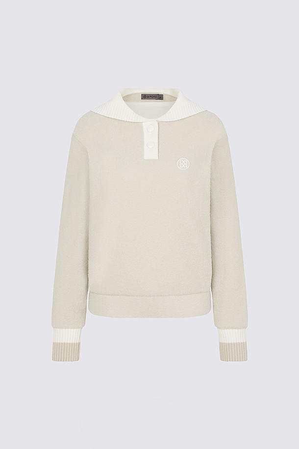 BOUCLE SAILOUR PULLOVER(WOMEN)					 					 					_BEIGE-a