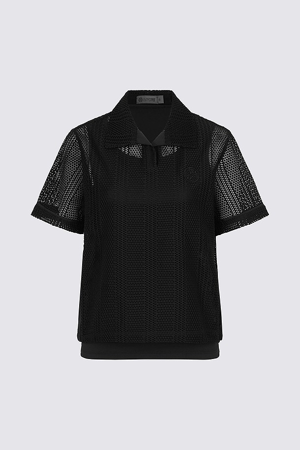 지포어-WOMEN APPAREL-LACE SET-UP POLO(WOMEN)
