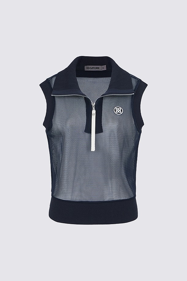 MESH VEST(WOMEN)					 					 					_NAVY-a