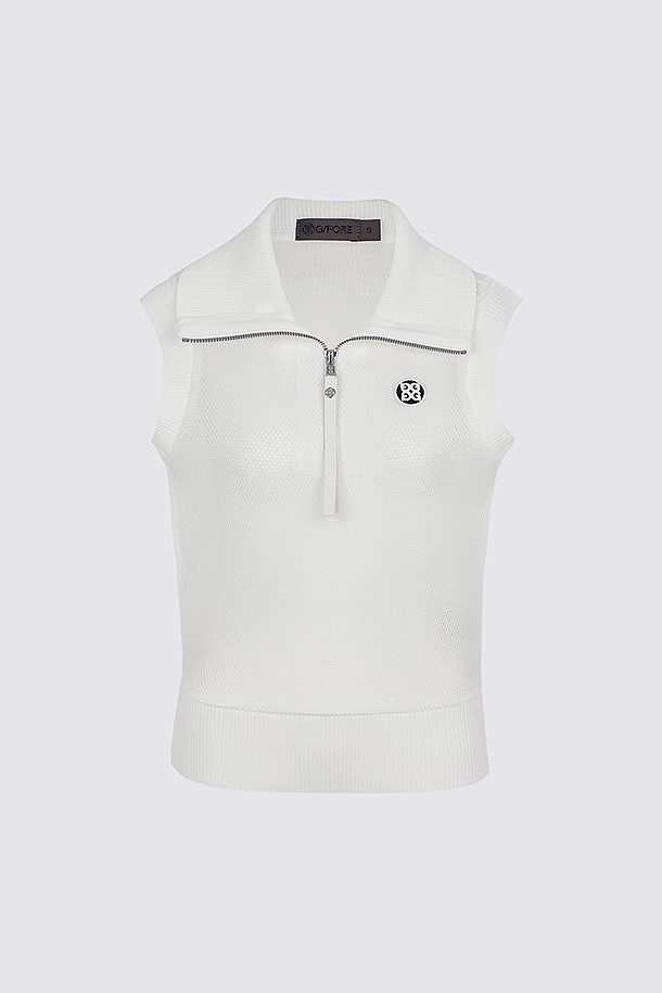 MESH VEST(WOMEN)					 					 					_WHITE-a