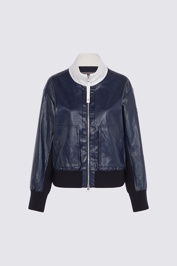 지포어-WOMEN APPAREL-FAUX LEATHER HYBRID JACKET(WOMEN)