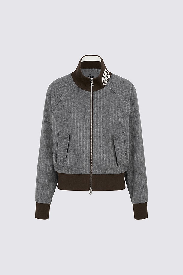 지포어-WOMEN APPAREL-STRIPED BOMBER JACKET (WOMEN)