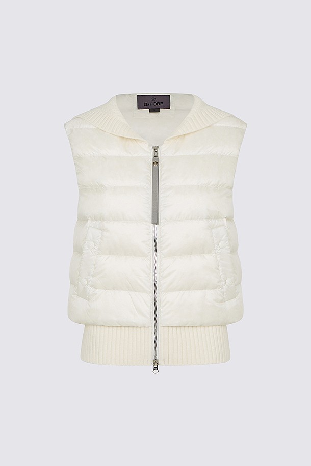 DOWN VEST(WOMEN)					 					 					_IVORY-a