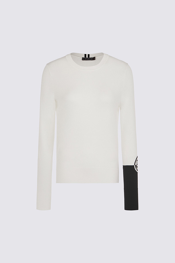 CORE CREWNECK SWEATER (WOMEN)					 					 					_WHITE-a