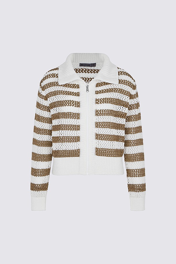 지포어-WOMEN APPAREL-MESH FULL-ZIP SWEATER(WOMEN)