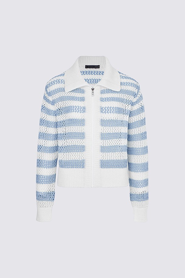 지포어-WOMEN APPAREL-MESH FULL-ZIP SWEATER(WOMEN)