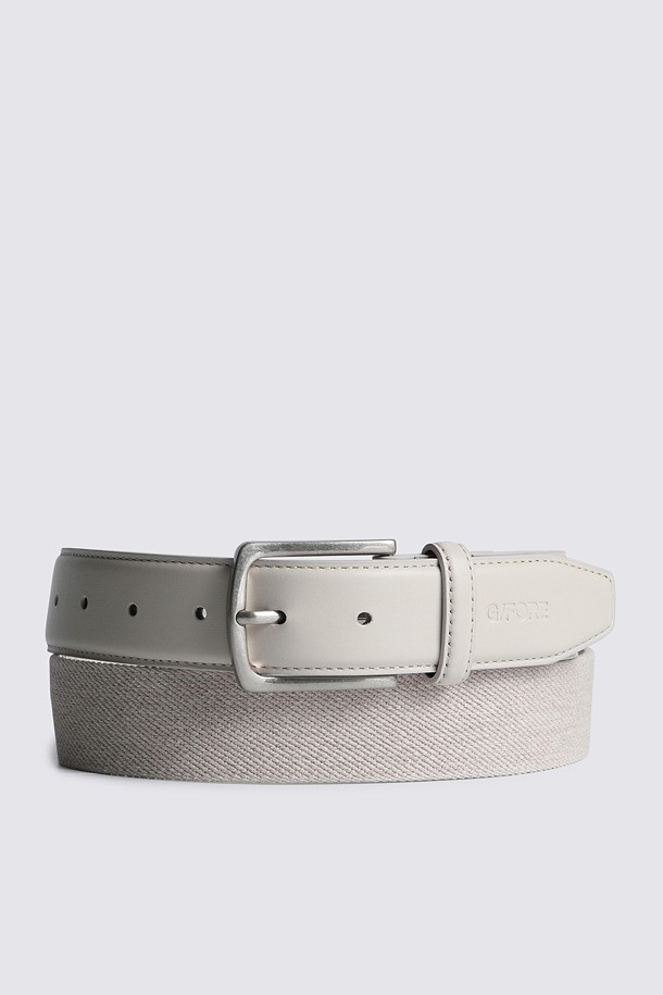 WEBBING LEATHER BELT(MEN)_BEIGE-a