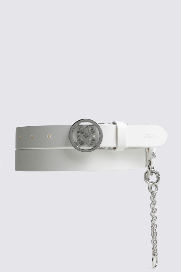 ESSENTIAL WOMEN'S BELT(WOMEN)				 					 					_WHITE-a