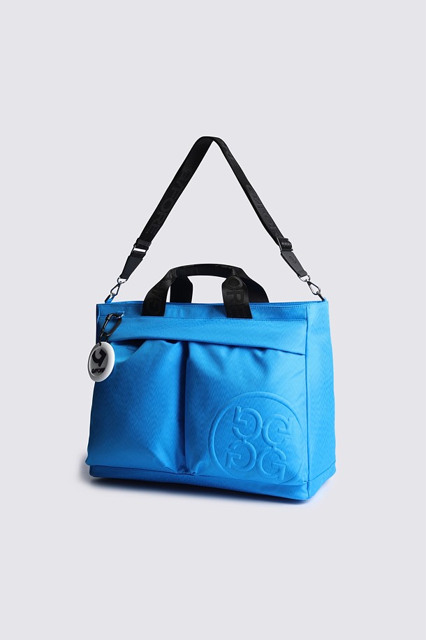 WOVEN SHOPPER BAG			_BLUE-a