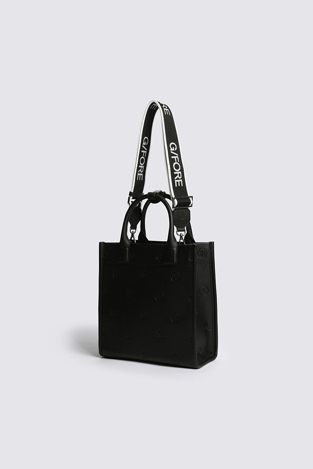 EMBOSSED TOTE BAG(WOMEN)_BLACK-a