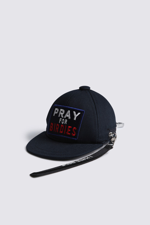 PRAY FOR BIRDIES BALL POUCH_NAVY-a