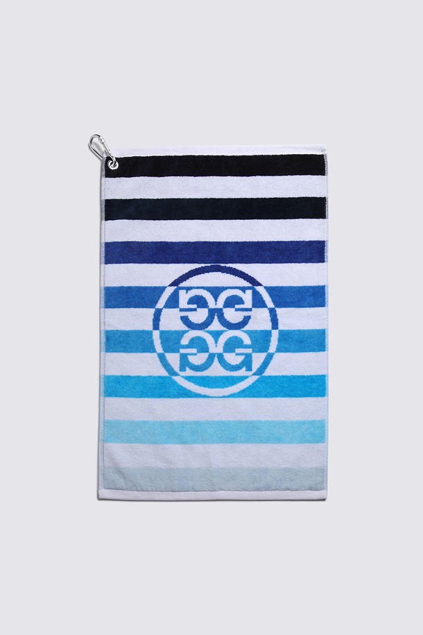 MULTI STRIPE GOLF TOWEL_BLUE-a