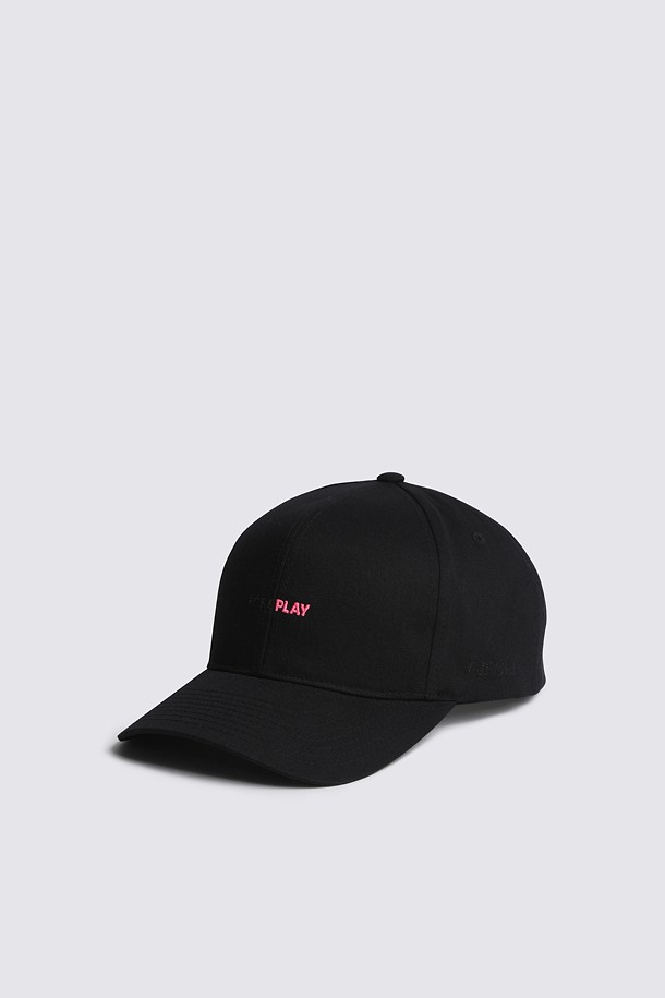 FORE PLAY LOW PROFILE HAT(MEN)_BLACK-a