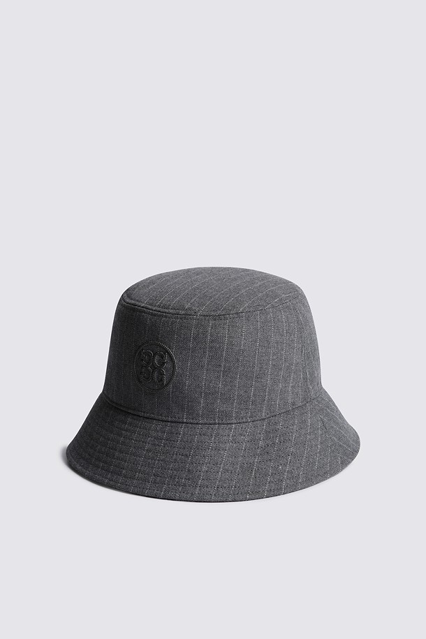 STRIPED BRUSHED HAT(MEN)_GREY-a