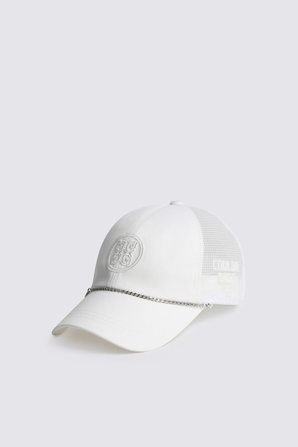 MESH CAP(WOMEN)_WHITE-a