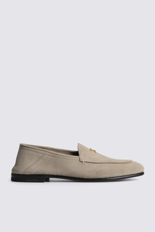 METAL TEES SUEDE FLEX LOAFER(WOMEN)_BEIGE-a