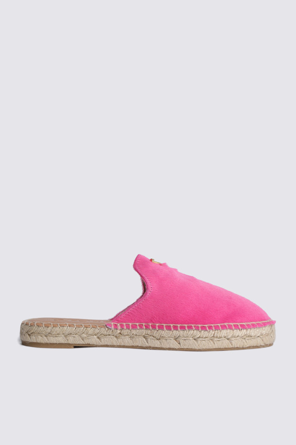 PONY HAIR ESPADRILLE(WOMEN)_PINK-a