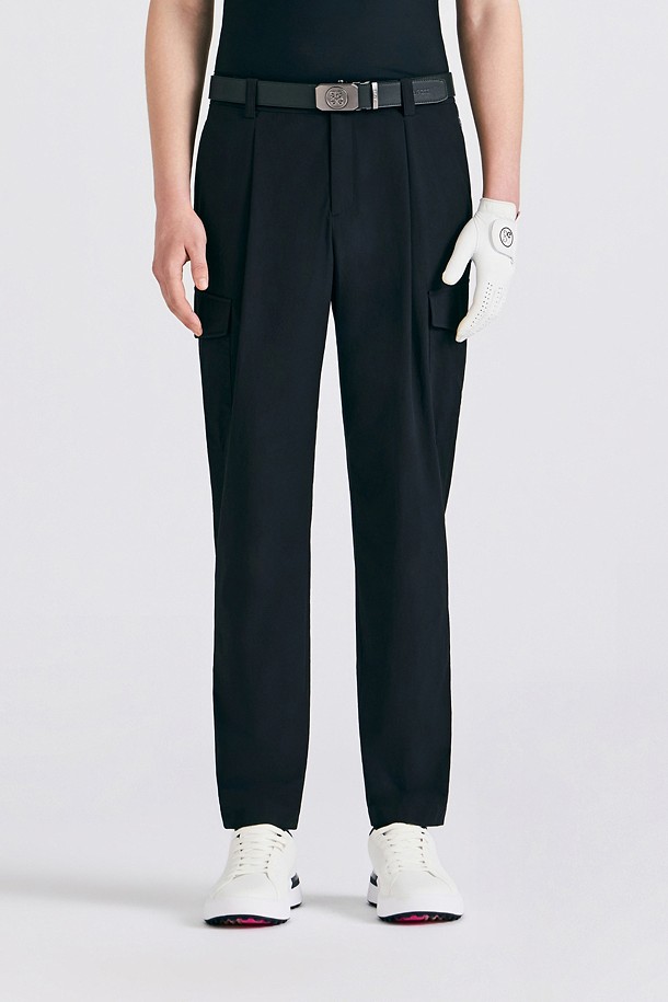 SET-UP CARGO PANT(MEN)_BLACK-a