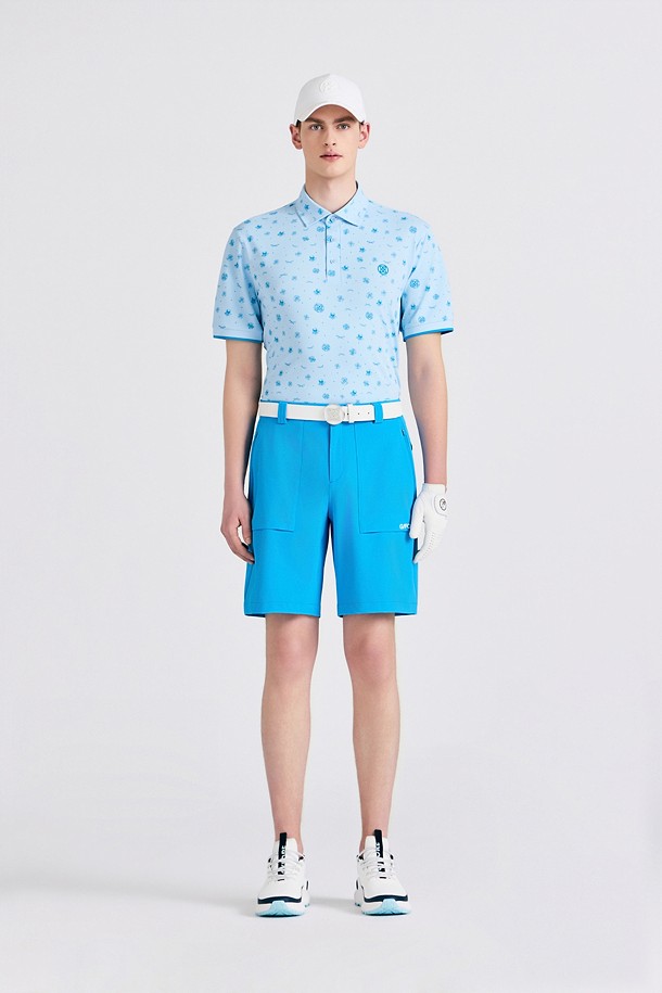 FULL PATTERN PIQUÉ (MEN)				 					 					_BLUE-a