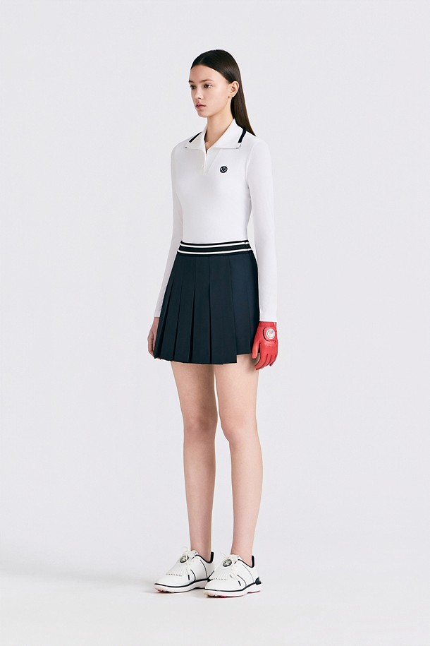 지포어-WOMEN APPAREL-COOL SLEEVE POLO(WOMEN)					 					 					