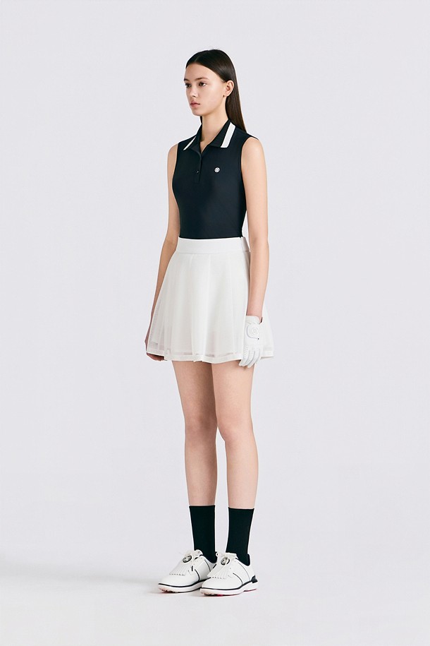 지포어-WOMEN APPAREL-SLEEVELESS POLO(WOMEN)					 					 					