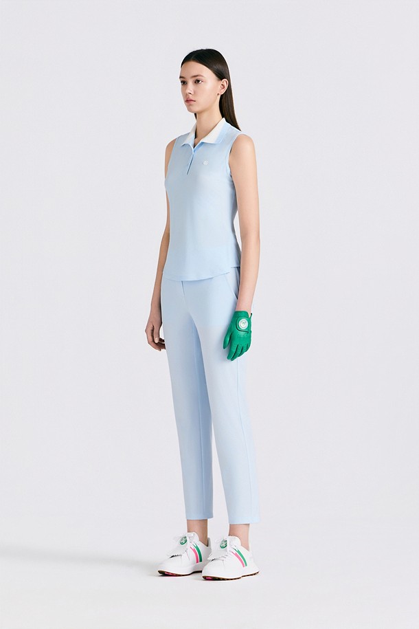 지포어-WOMEN APPAREL-SLEEVELESS POLO(WOMEN)					 					 					