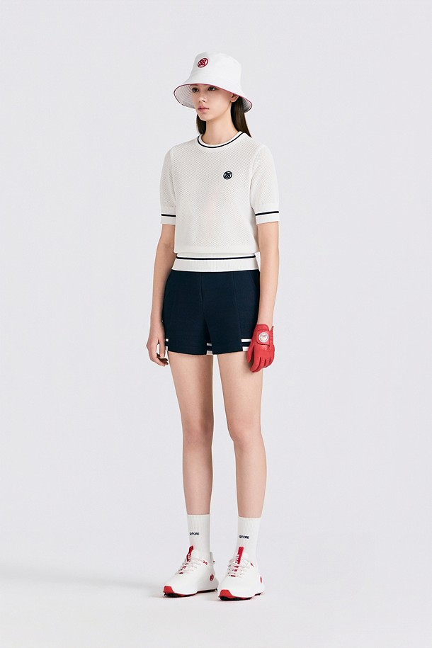 지포어-WOMEN APPAREL-MESH CREWNECK SWEATER(WOMEN)