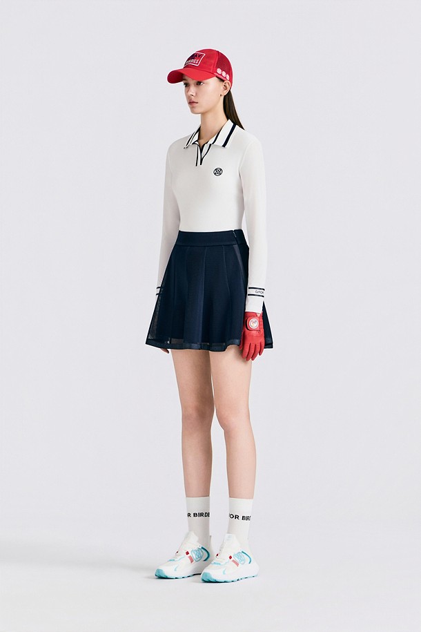 지포어-WOMEN APPAREL-COOL SLEEVE SWEATER POLO(WOMEN)