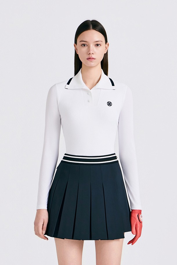 지포어-WOMEN APPAREL-COOL SLEEVE POLO(WOMEN)					 					 					