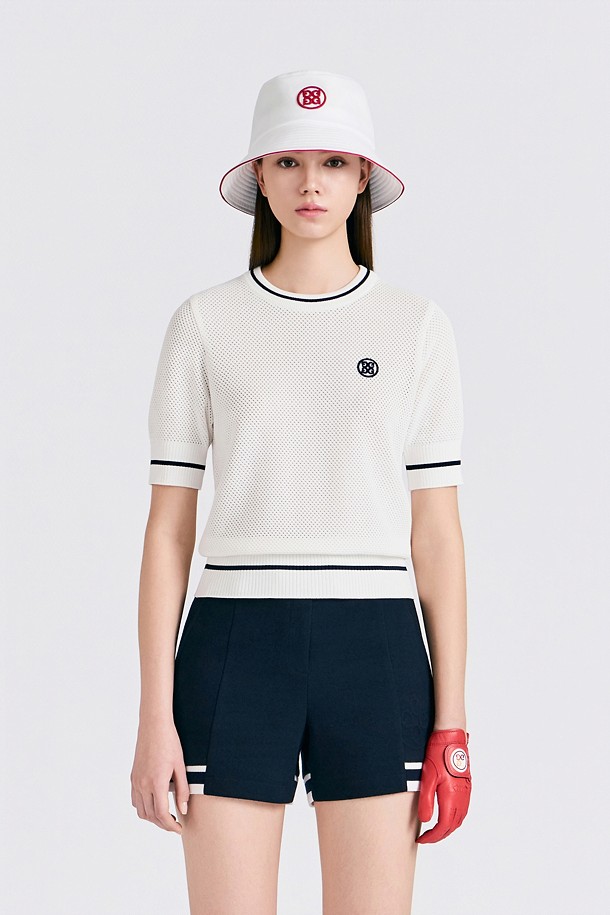 지포어-WOMEN APPAREL-MESH CREWNECK SWEATER(WOMEN)