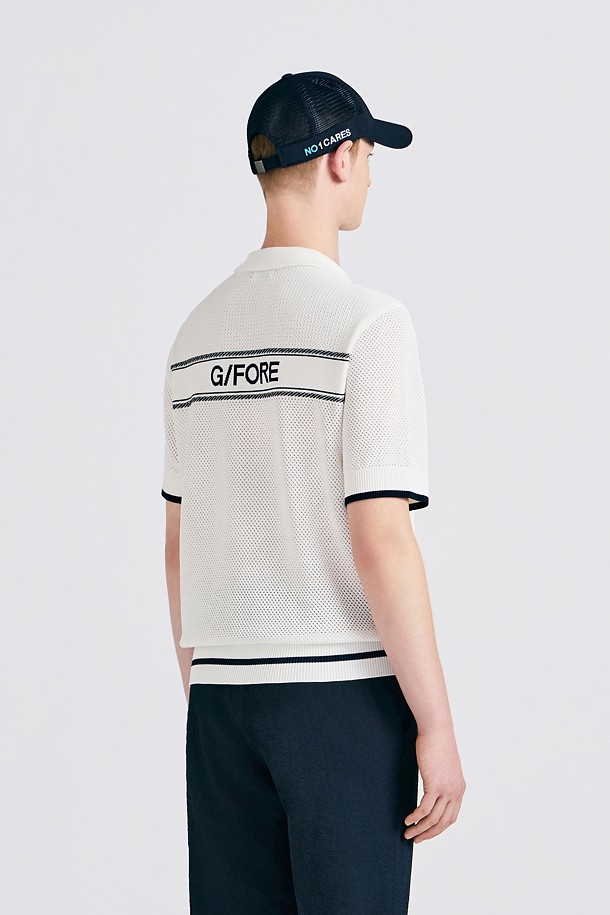 지포어-MEN APPAREL-CROCHET POLO SWEATER(MEN)					 					 					