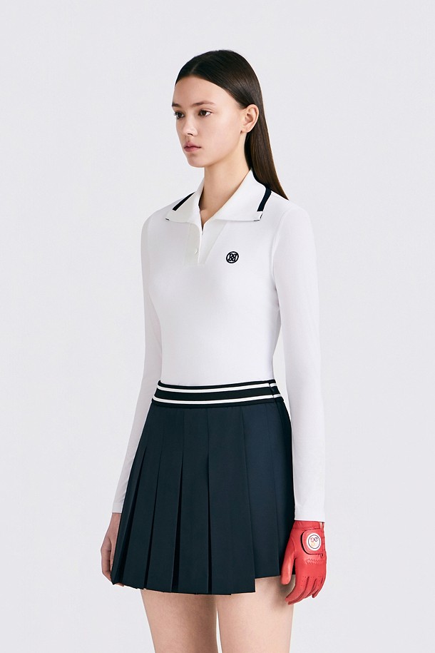 지포어-WOMEN APPAREL-COOL SLEEVE POLO(WOMEN)					 					 					