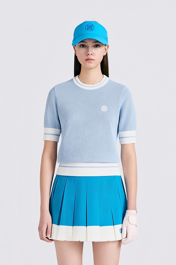 지포어-WOMEN APPAREL-MESH CREWNECK SWEATER(WOMEN)