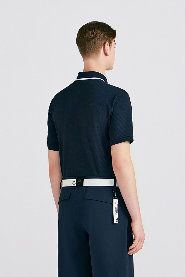 지포어- -JERSEY SEERSUCKER POLO (MEN)					 					 					