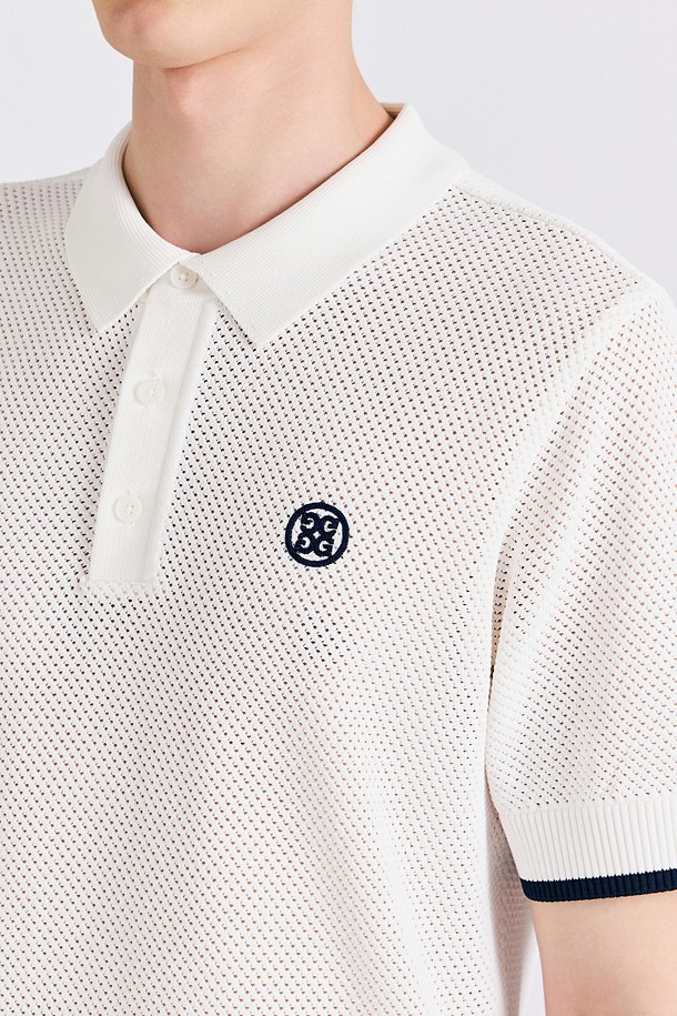 지포어-MEN APPAREL-CROCHET POLO SWEATER(MEN)					 					 					